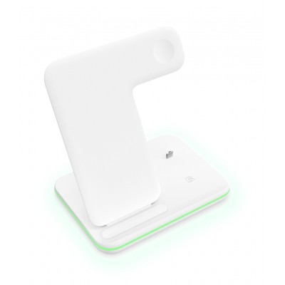 Wireless charger 3in1 with charging head for TWS earbus phone iphone AirPods iwach