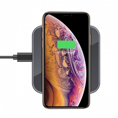 New products new arrivals 2020 aluminum wireless charger for iPhone11 and Samsung phone 15w fast charging